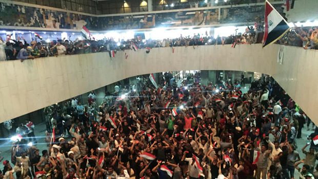 Protesters take over Iraqi Parliament Building 